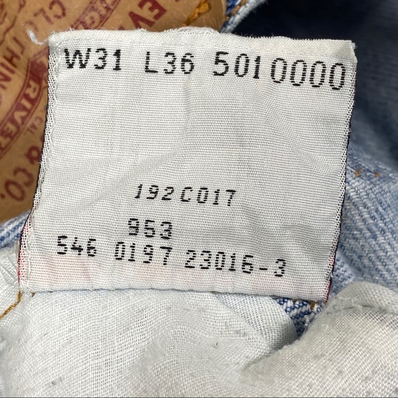 VTG 1997 Levi’s 501 Button Fly Denim Mom Jeans - Picture 5 of 10